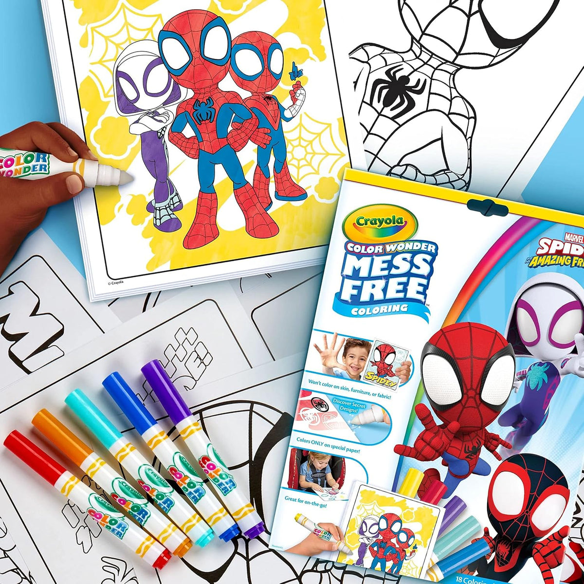 Crayola Color Wonder Spidey and His Amazing Friends Coloring Set
