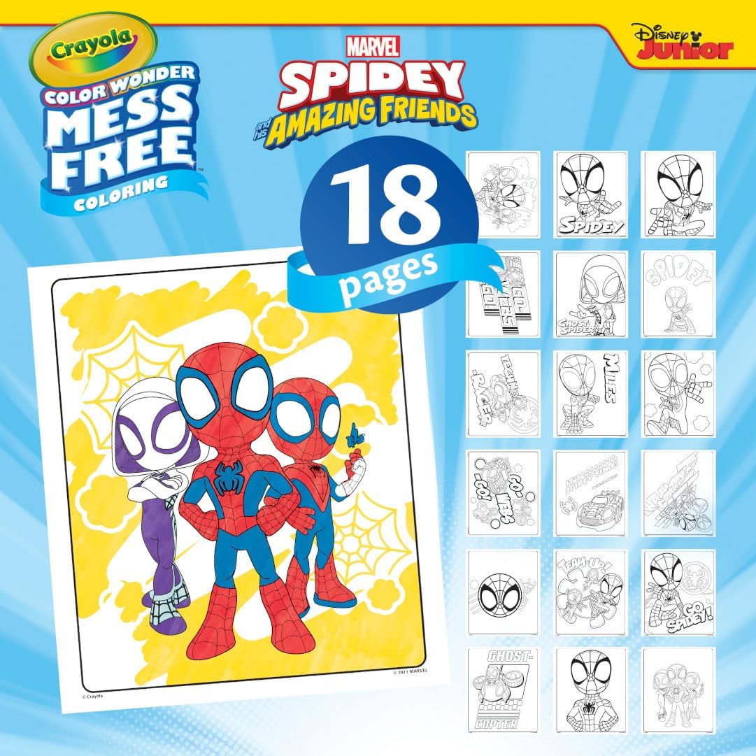 Crayola Color Wonder Spidey and His Amazing Friends Coloring Set