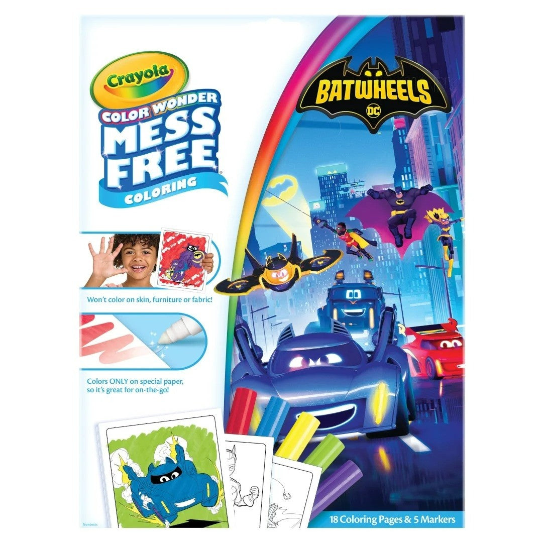 Crayola Color Wonder Batwheels Colouring Set