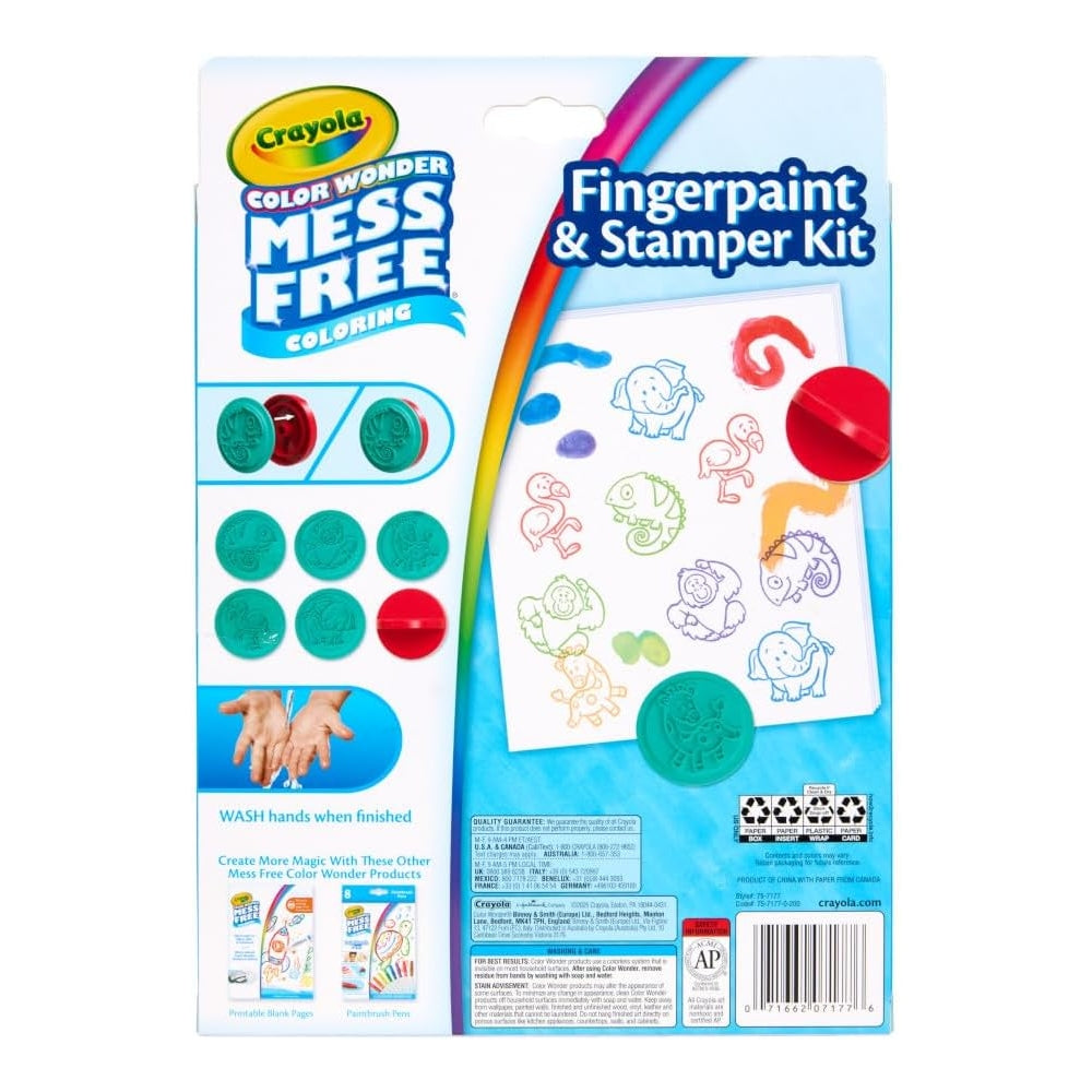 Crayola Color Wonder Fingerpaint & Stamper Kit
