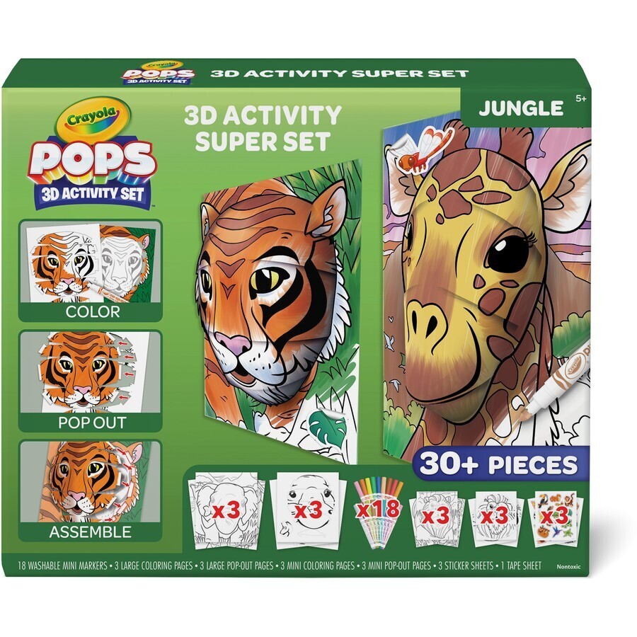 Crayola POPS 3D Jungle Activity Set
