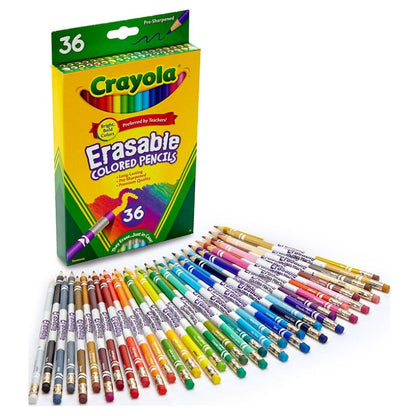 Crayola Erasable Colored Pencils – 36 Colors