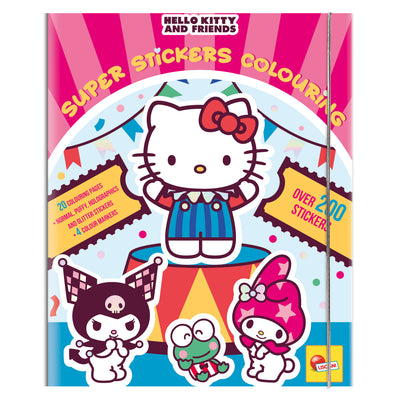 HELLO KITTY AND FRIENDS SUPER STICKERS COLOURING