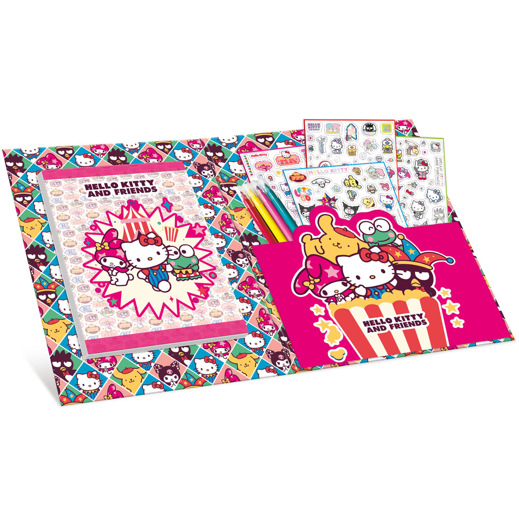 HELLO KITTY AND FRIENDS SUPER STICKERS COLOURING