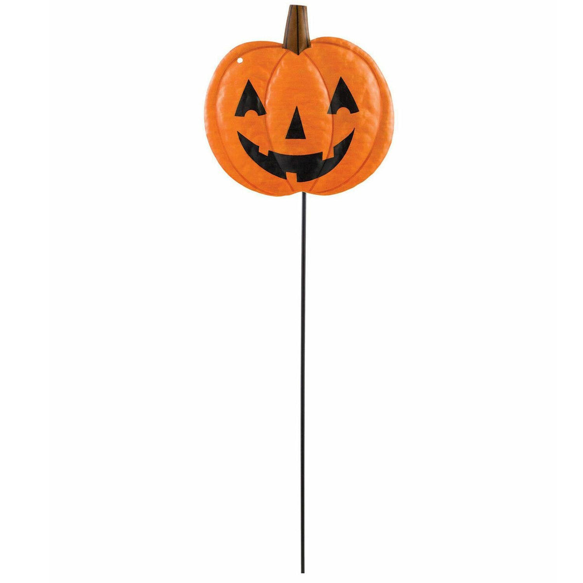 Friendly Pumpkin Small Metallic Yard Stake