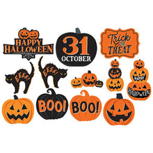 Classic Orange 7 Black Cutouts 12Pcs