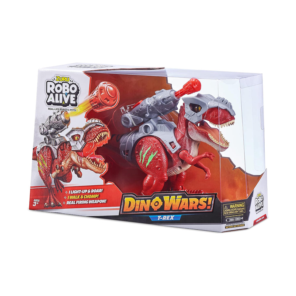 ZURU Robo Alive Dino Wars T-Rex with Dino Blaster