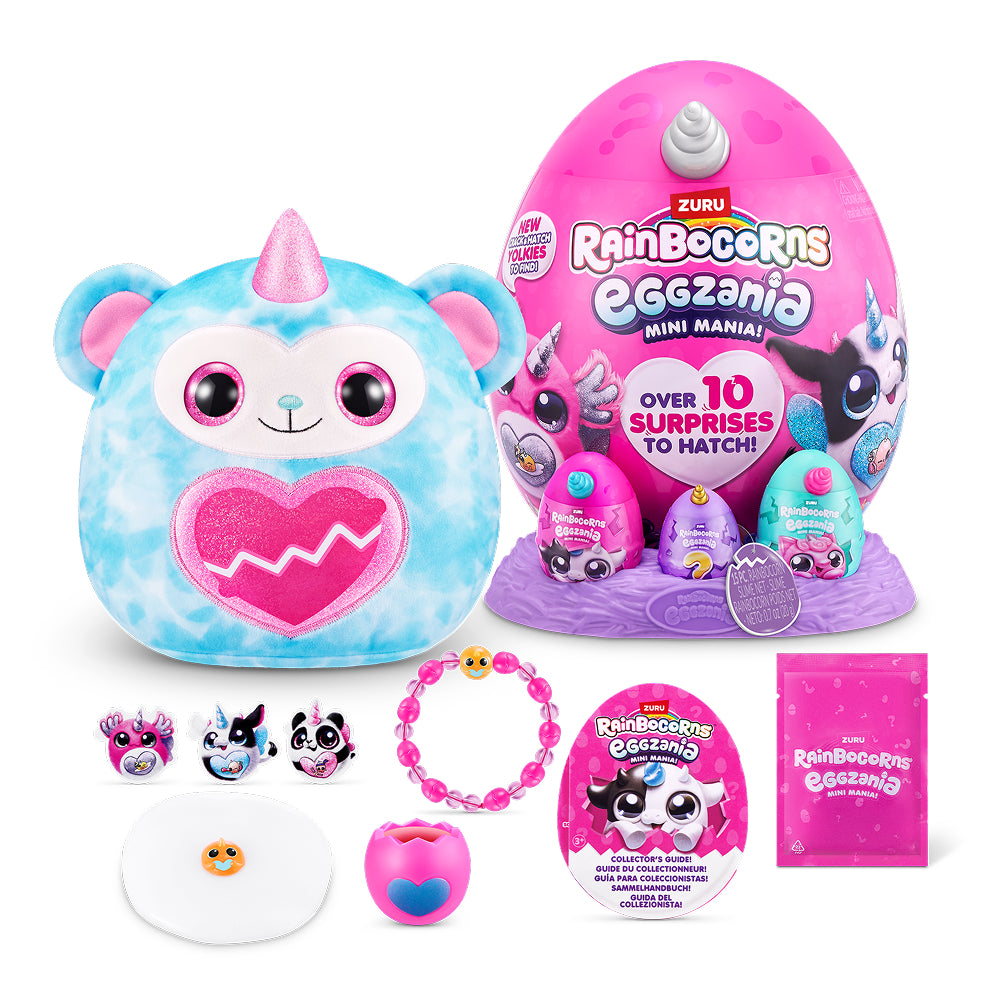 ZURU Rainbocorns Eggzania Small Surprise Plush Assorted