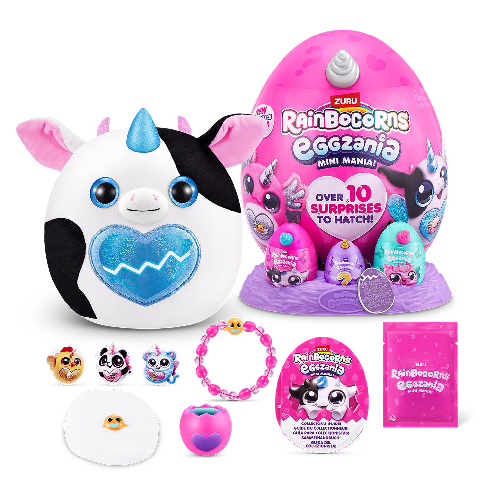 ZURU Rainbocorns Eggzania Small Surprise Plush Assorted