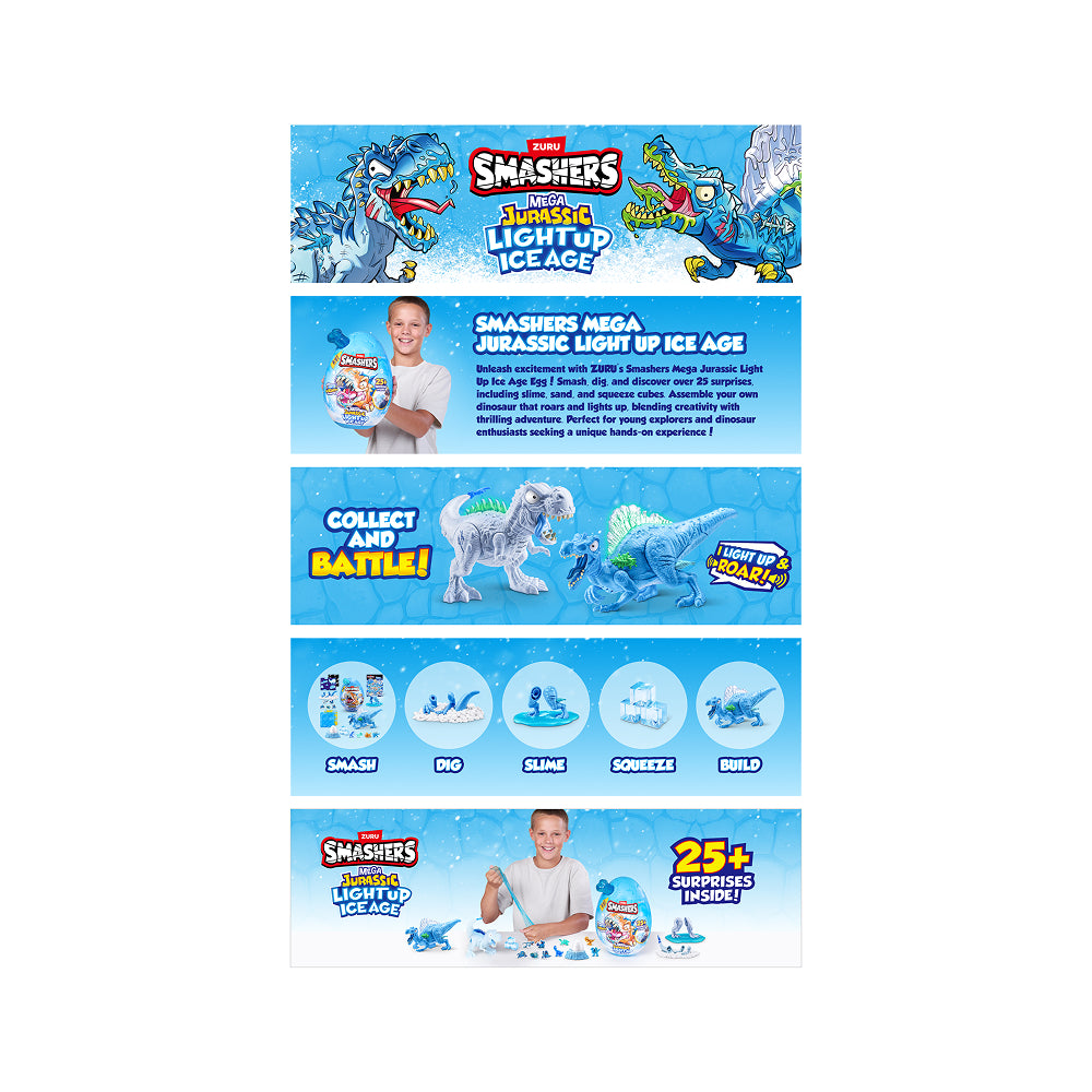 ZURU Smashers Dino Ice Age Mega Egg
