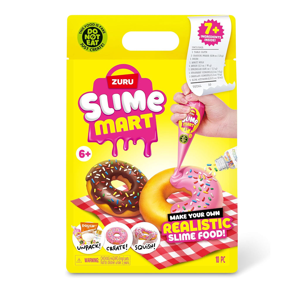 ZURU Slime Mart Series 1 Donut DIY slime kit with mould, icing slimes, sprinkles and accessories