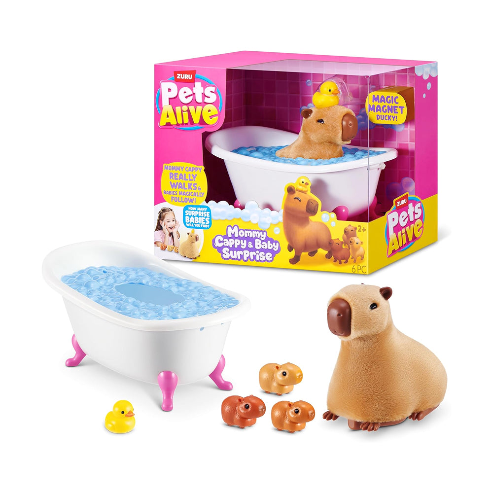ZURU Pets Alive Mommy Capybara & Baby Surprise