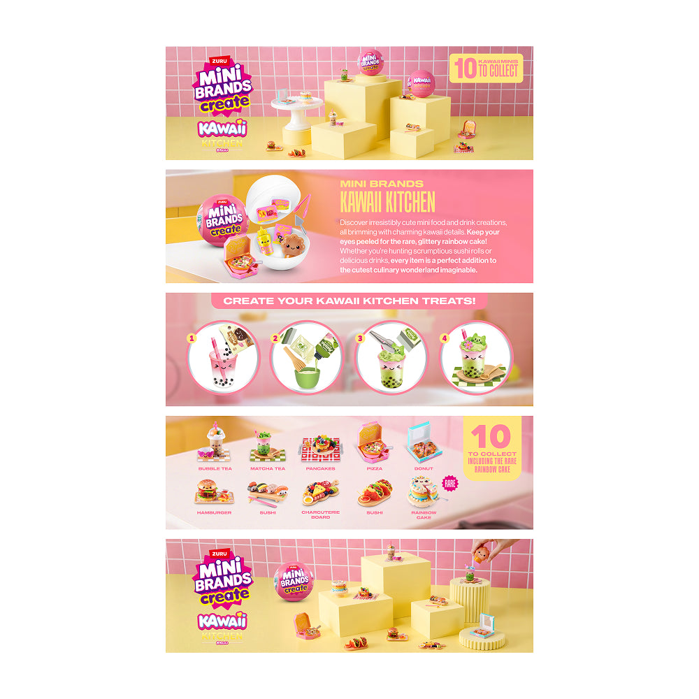ZURU Mini Brands Kawaii Kitchen Series 1 Mystery Capsule