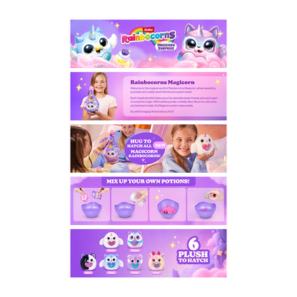ZURU Rainbocorns Magicorn Series 1 Surprise Plush Assorted