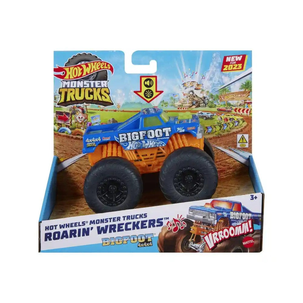 Hot Wheels Monster Trucks Roarin’ Wreckers Bigfoot 1:43