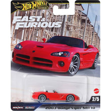 Hot Wheels Premium Fast & Furious 2003 Dodge Viper SRT10