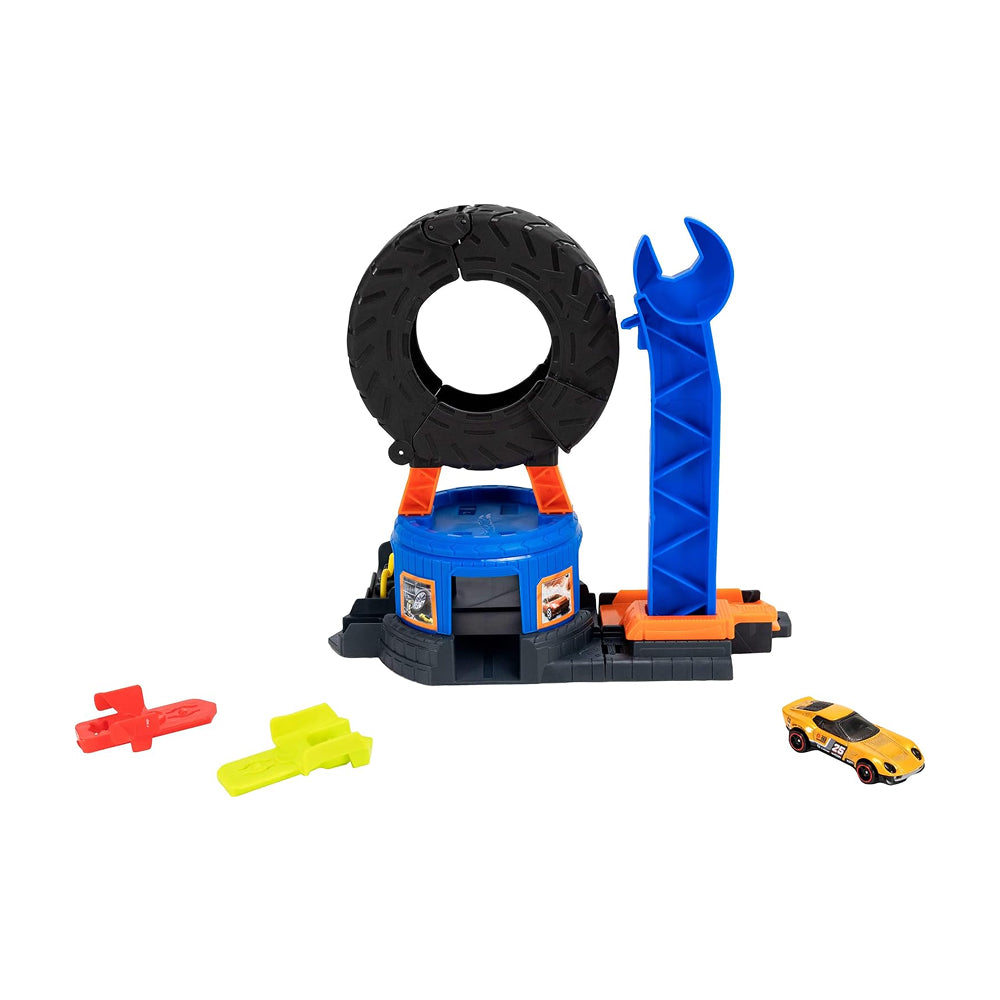 Hot Wheels City Downtown Tire Shop Playset
