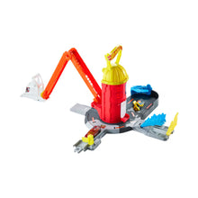 Hot Wheels City Super Fire Station Rescue with extendable orange ladder track and fire truck