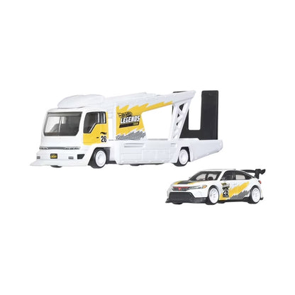 Hot Wheels Legends Tour 2024 Honda Civic Type R and Kousoku Hauler premium 1:64 scale set