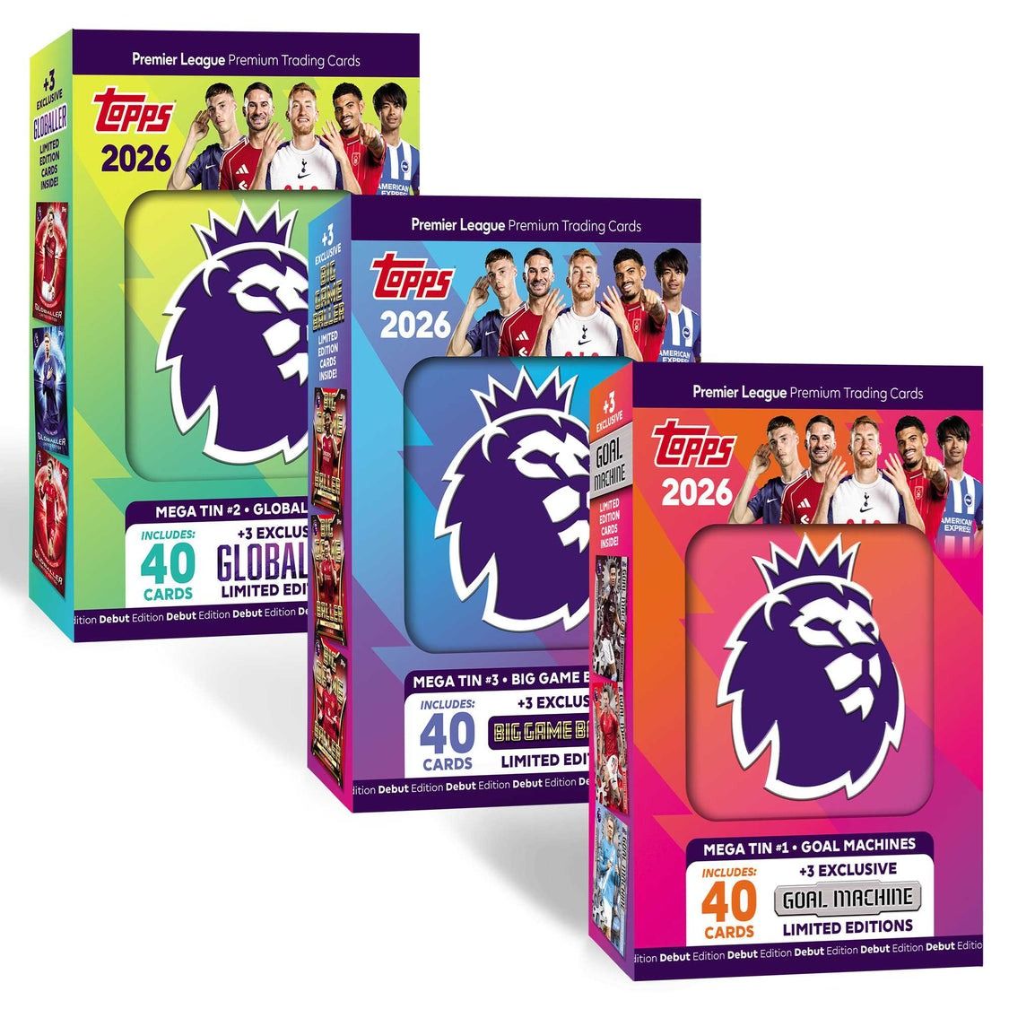 Topps Match Attax 2025/26 Mega Tin UEFA Football Trading Cards Assorted