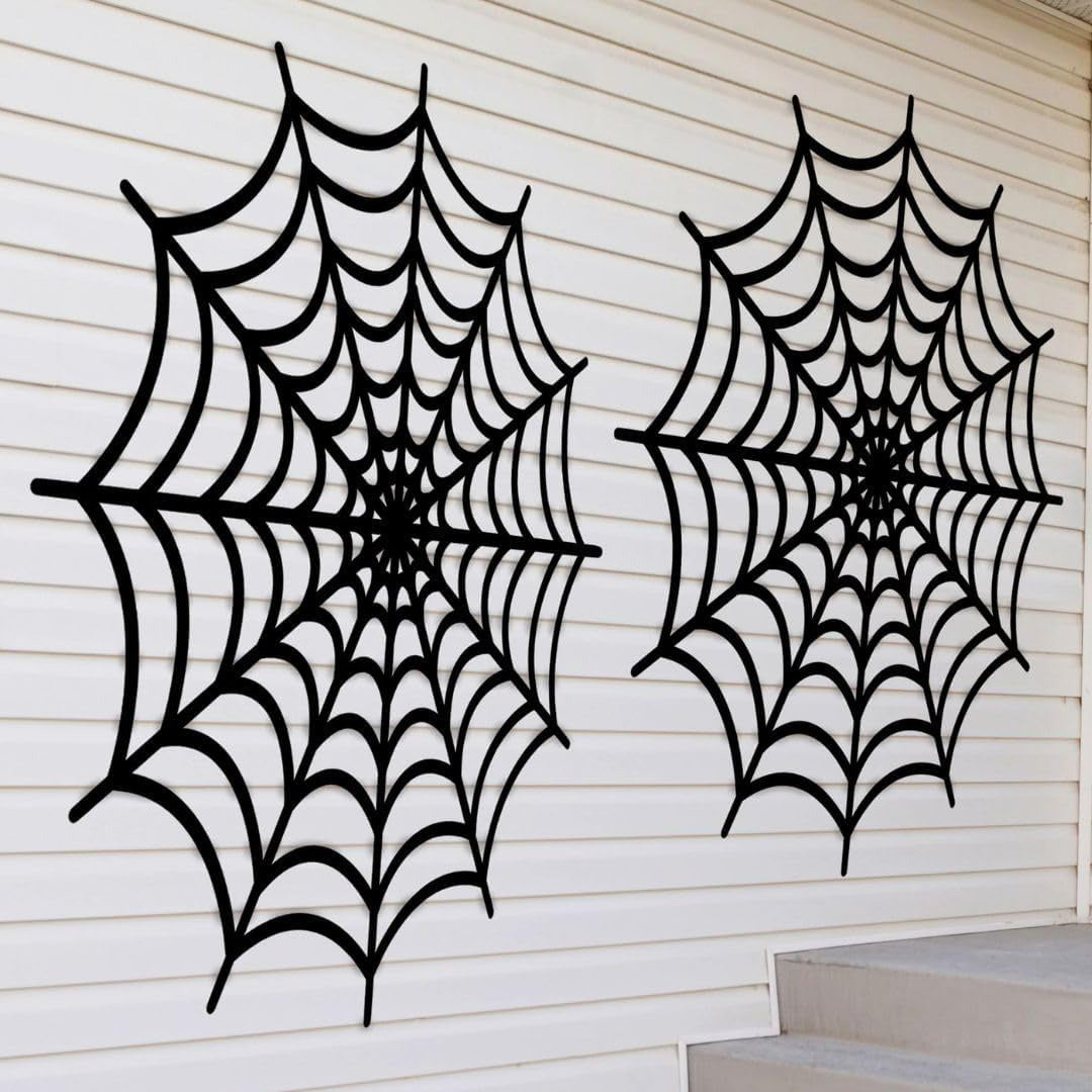 Spiderweb Door Decoration-Plastic 65X65 Inches