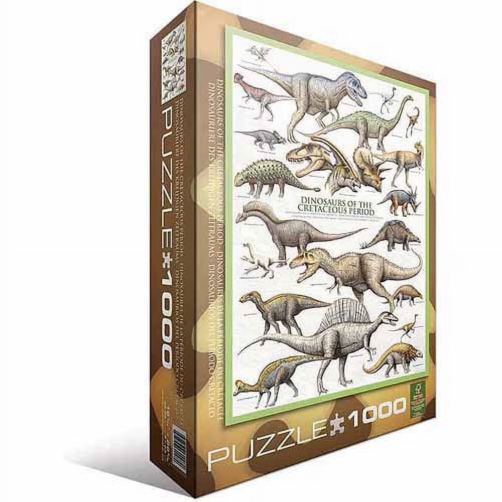 Puzzle 1000 Dinosaurs Of Cretaceous Period