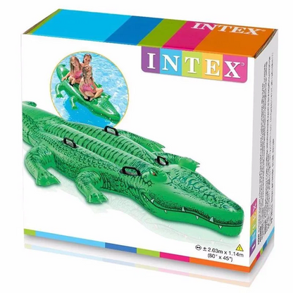 عوامة ركوب عملاقة بشكل تمساح من INTEX بطول 203 سم