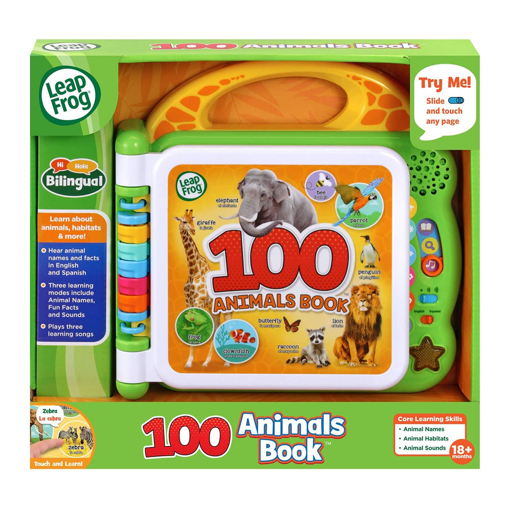 LeapFrog 100 Animals Interactive Bilingual Book