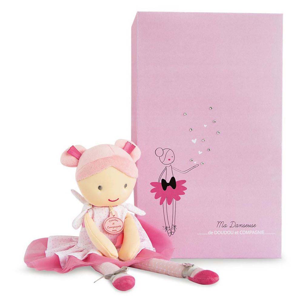 Doudou et Compagnie Lily Rose Ballerina Soft Doll 36 cm