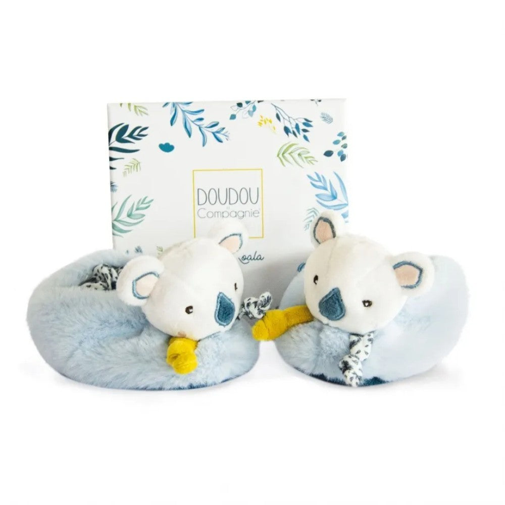 Doudou et Compagnie Yoca Koala Rattle Booties 0–6 Months