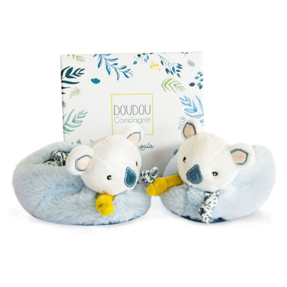 Doudou et Compagnie Yoca Koala Rattle Booties 0–6 Months