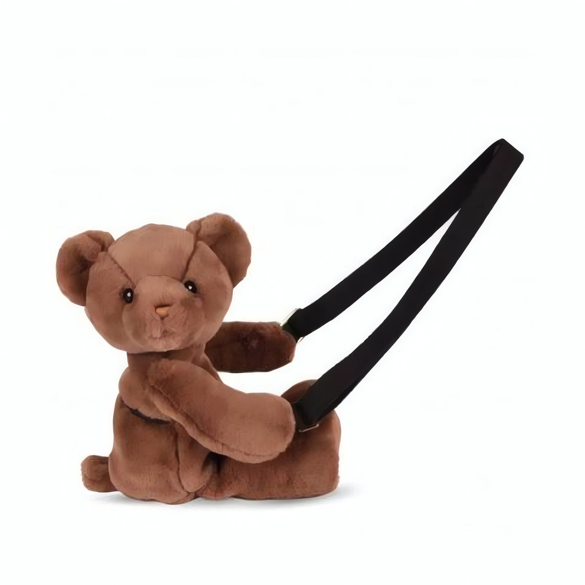 Doudou et Compagnie Teddy Bear Plush Crossbody Bag – Brown 30 cm