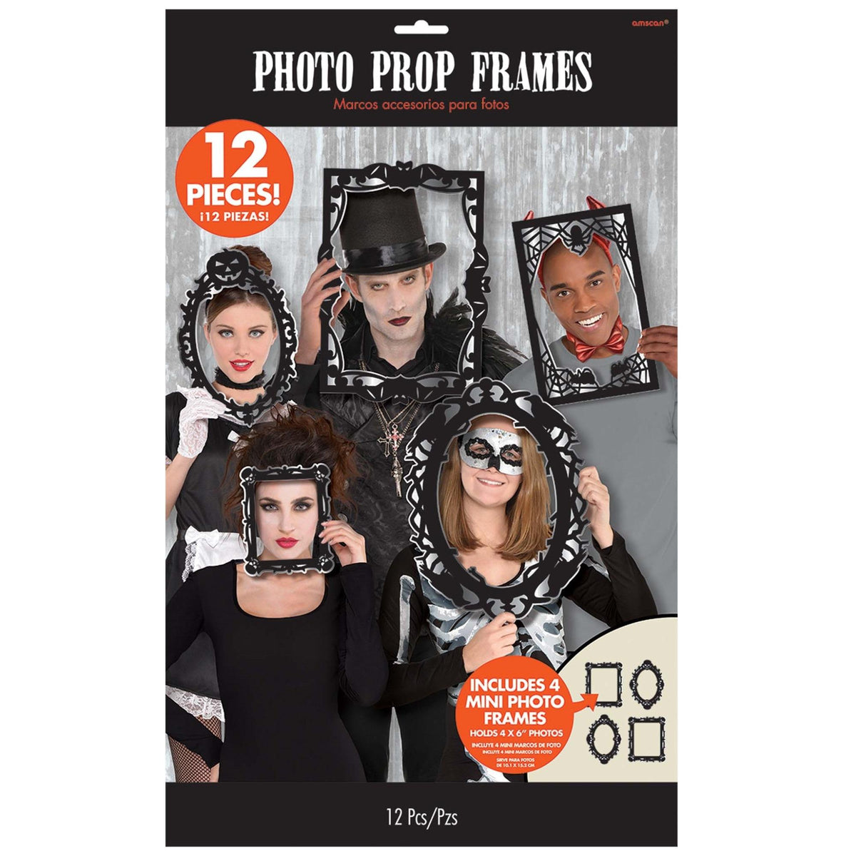 Gothic Photo Booth Frame Props 12Pcs