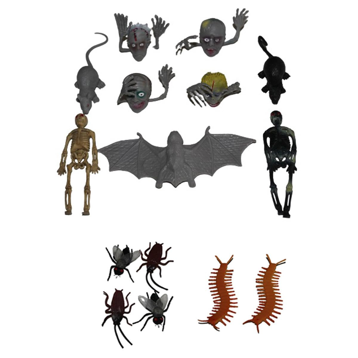 Halloween Creepy Crawly Favors, 100Pcs