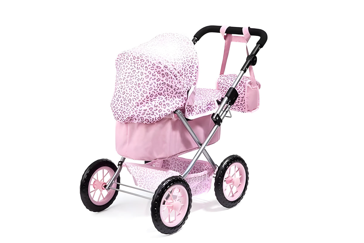 Bayer Design Trendy Pink Leopard Doll Pram