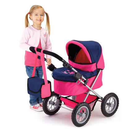 Bayer Design Trendy Doll Pram with Basket & Bag