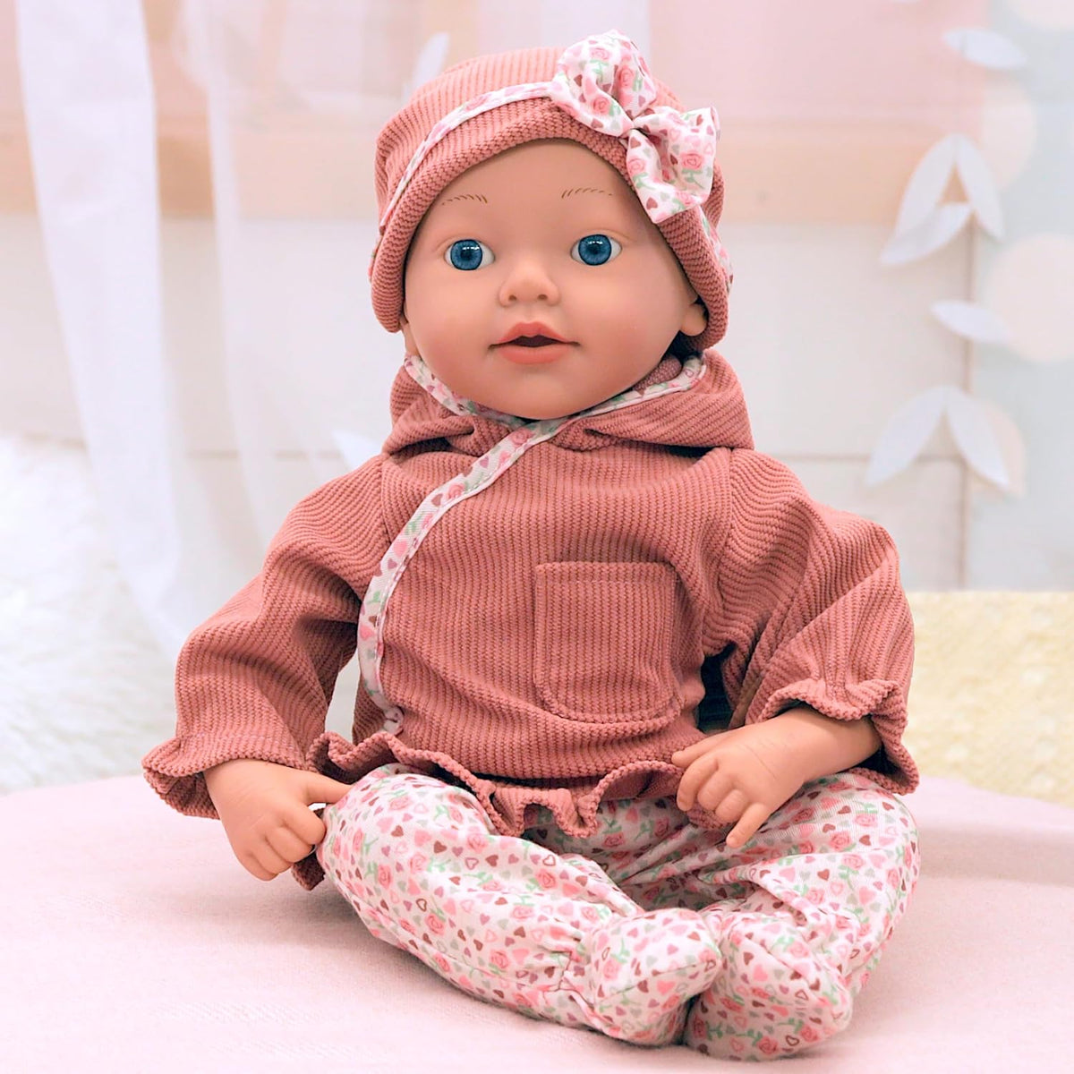 Bayer Design Reborn Baby Doll 38cm - Pink