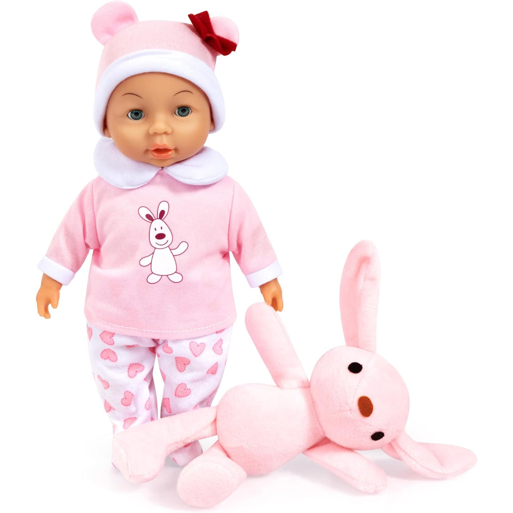 Bayer Design Baby Doll 28cm with Plush Toy