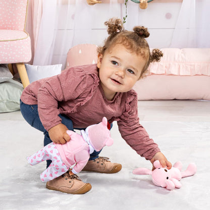 Bayer Design Baby Doll 28cm with Plush Toy