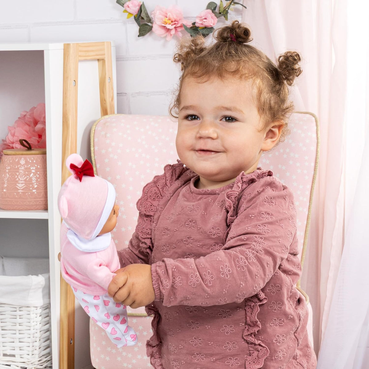 Bayer Design Baby Doll 28cm with Plush Toy