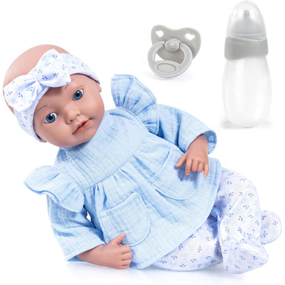 Bayer Design Reborn Baby Doll 38cm - Blue