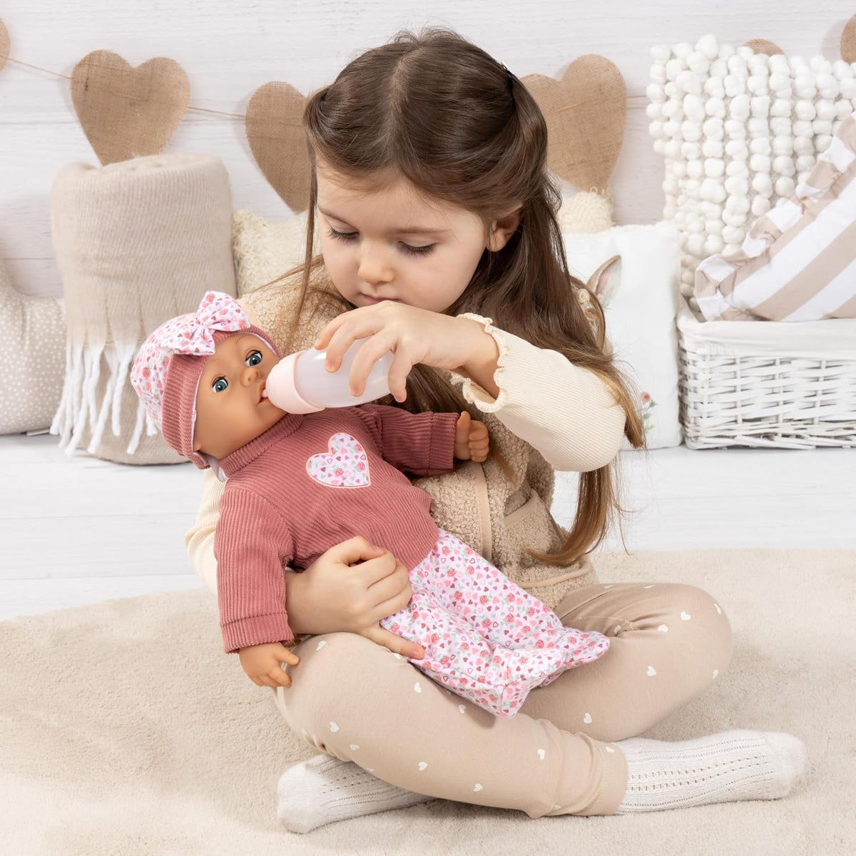 Bayer Design First Words Baby Doll 38cm - Pink