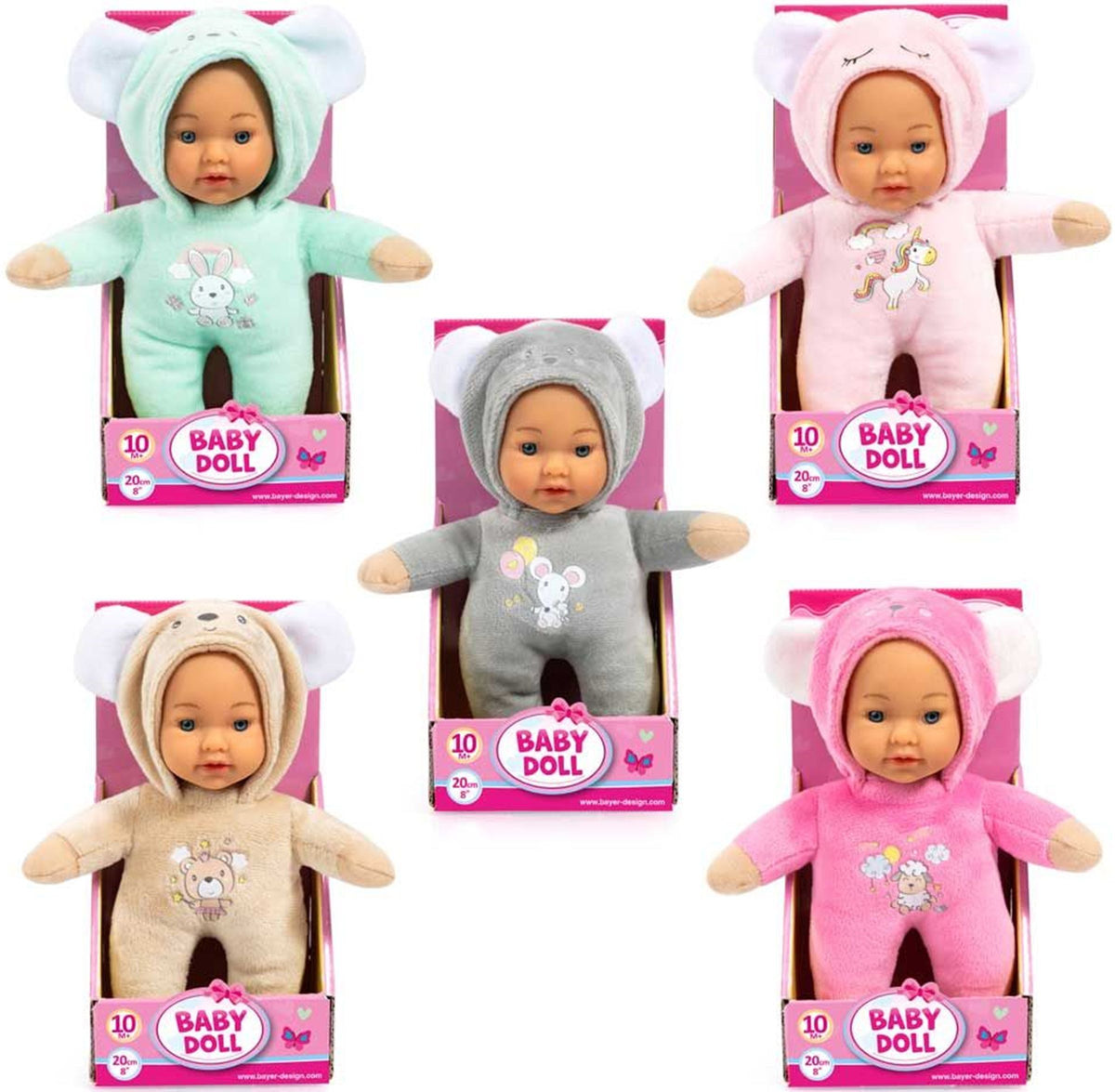 Bayer Design Baby Doll 20cm - Assorted