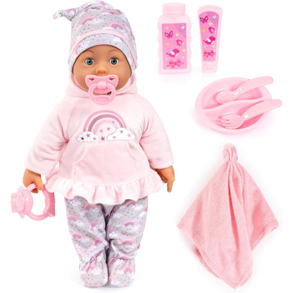 Bayer Design Baby Doll 46cm with Sounds & Accessories