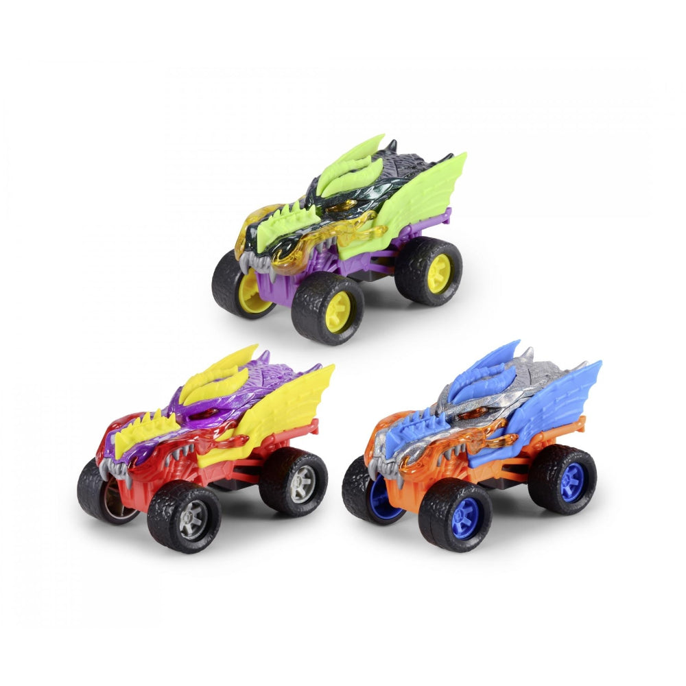 Dickie Toys Metal Monster Dragon Truck – 15 cm, Assorted