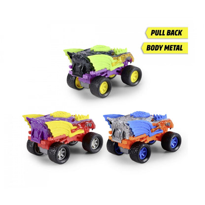 Dickie Toys Metal Monster Dragon Truck – 15 cm, Assorted