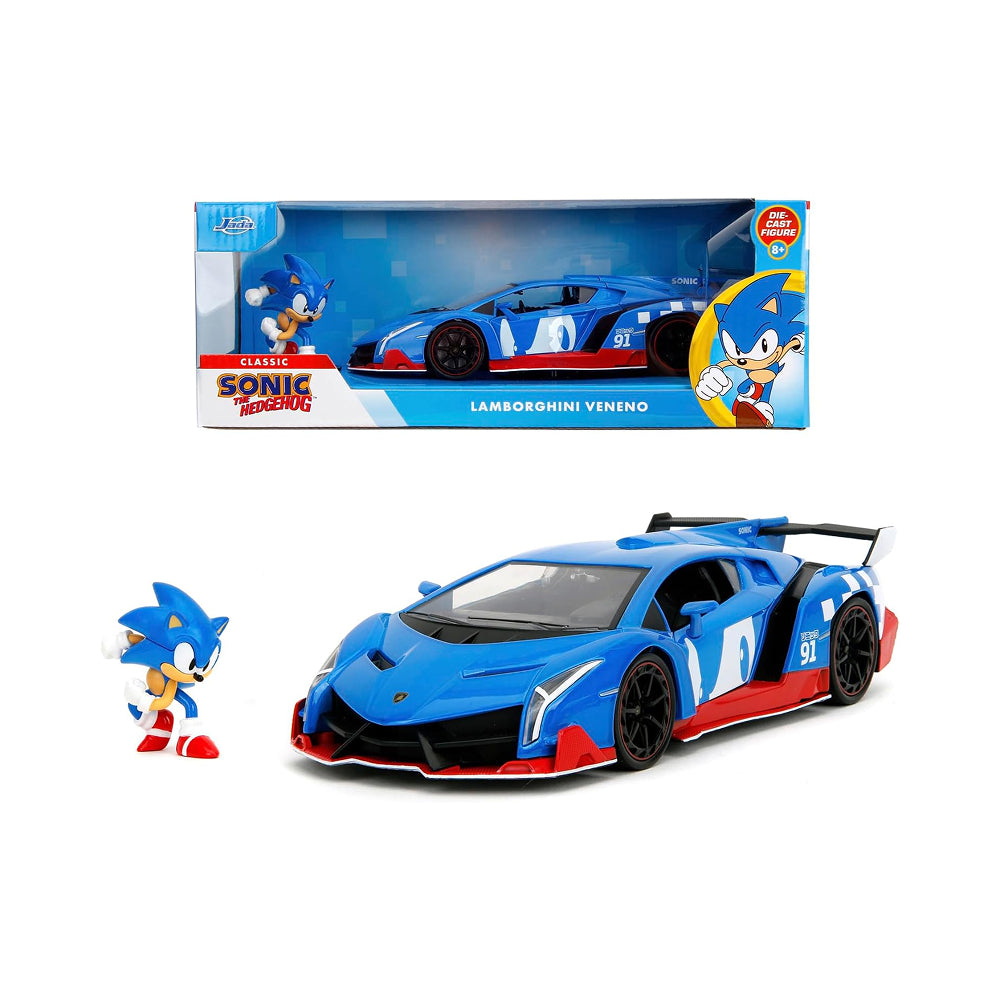 Jada Sonic the Hedgehog Lamborghini Veneno 1:24