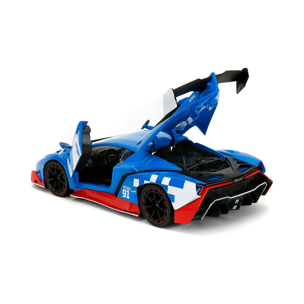 Jada Sonic the Hedgehog Lamborghini Veneno 1:24