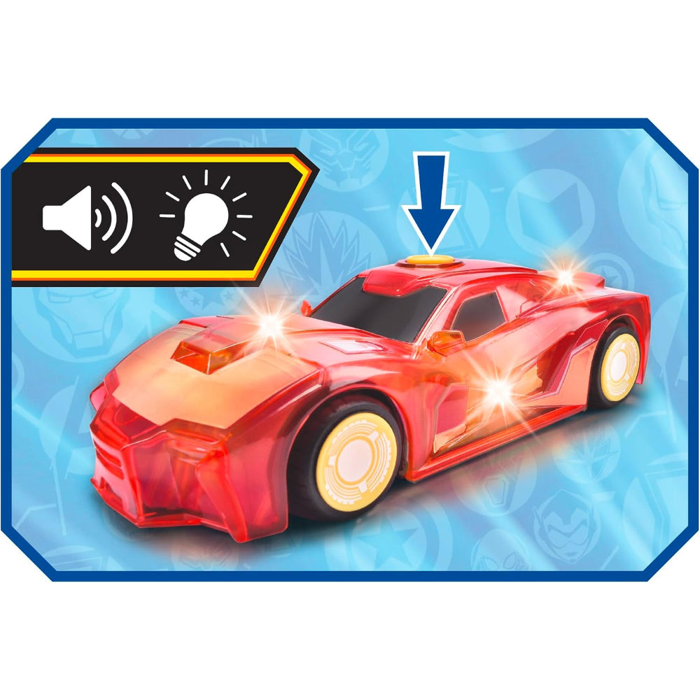 Jada Toys Marvel Light Hero Iron Man Car 1:32