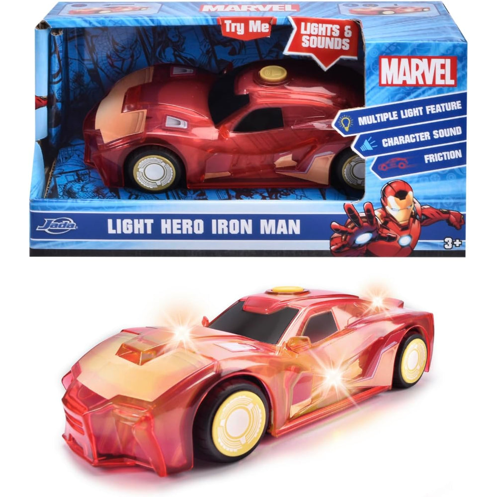 Jada Toys Marvel Light Hero Iron Man Car 1:32